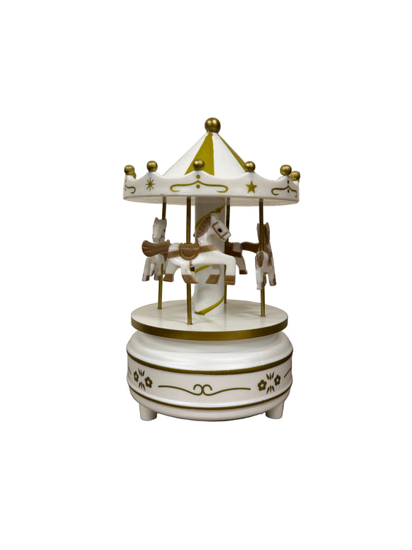 CAROUSEL HORSE WHITE #4