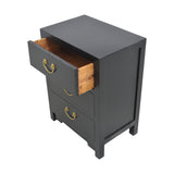 CABINET 3 DRAWER BLACK WASH MQZ-39