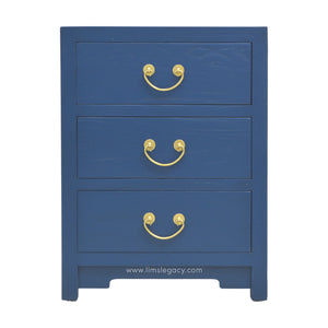 CABINET 3 DRAWER BLUE WASH MQZ-39