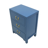 CABINET 3 DRAWER BLUE WASH MQZ-39