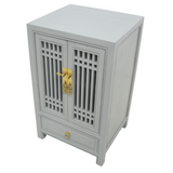 CABINET LATTICE 1DW2DR GREY WASH MQZ-26