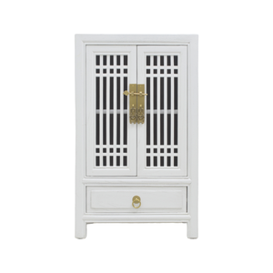 CABINET LATTICE 1DW2DR WHITE WASH MQZ-26
