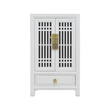 CABINET LATTICE 1DW2DR WHITE WASH MQZ-26