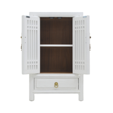 CABINET LATTICE 1DW2DR WHITE WASH MQZ-26
