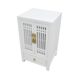 CABINET LATTICE 1DW2DR WHITE WASH MQZ-26