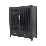 CABINET LATTICE 2DW2DR BLACK WASH MQZ-35