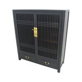 CABINET LATTICE 2DW2DR BLACK WASH MQZ-35