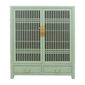 CABINET LATTICE 2DW2DR MINT WASH MQZ-35