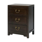 CABINET 3 DRAWER DARK WOOD MQZ-39