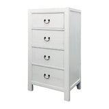 CABINET DRAWER NARROW 4DW WHITE WASH MQZ-44
