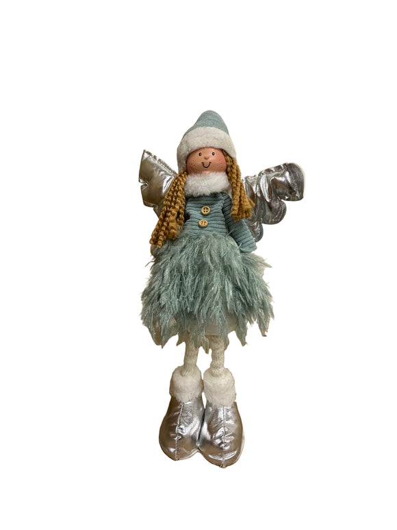 FLUFFY STANDING ANGEL GREEN