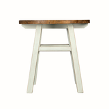 ELM WOOD TOP ROUND TABLE WHITE CH-43