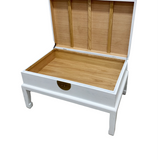 COFFEE TABLE CHEST ORIENT WHITE WASH MQZ-24