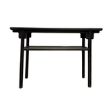 CONSOLE TABLE OPEN SHELVING BLACK CH-69