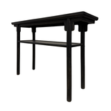 CONSOLE TABLE OPEN SHELVING BLACK CH-69
