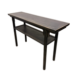 CONSOLE TABLE OPEN SHELVING BLACK CH-69