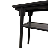 CONSOLE TABLE OPEN SHELVING BLACK CH-69