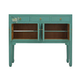 CONSOLE FLEUR 3DW4DR TURQUOISE WASH MQZ-14