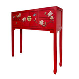 CONSOLE FLEUR 4DW2DR RED WASH MQZ-06