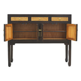 CONSOLE RATTAN 3DW4DR DARK WOOD MQZ-301