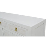 CONSOLE RATTAN 3DW4DR WHITE WASH MQZ-301