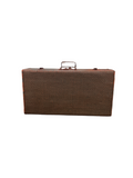 RATTAN SUITCASE TURQUOISE CH-07