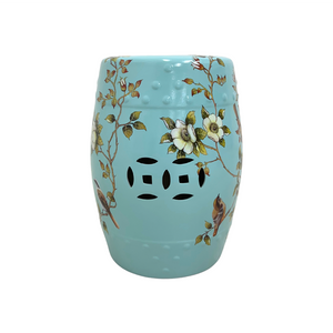 DRUM STOOL CERAMIC MAG TURQUOISE