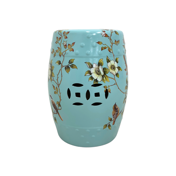 DRUM STOOL CERAMIC MAG TURQUOISE