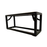 LONG BENCH PAINTED BLOSSOM BLACK CH-51