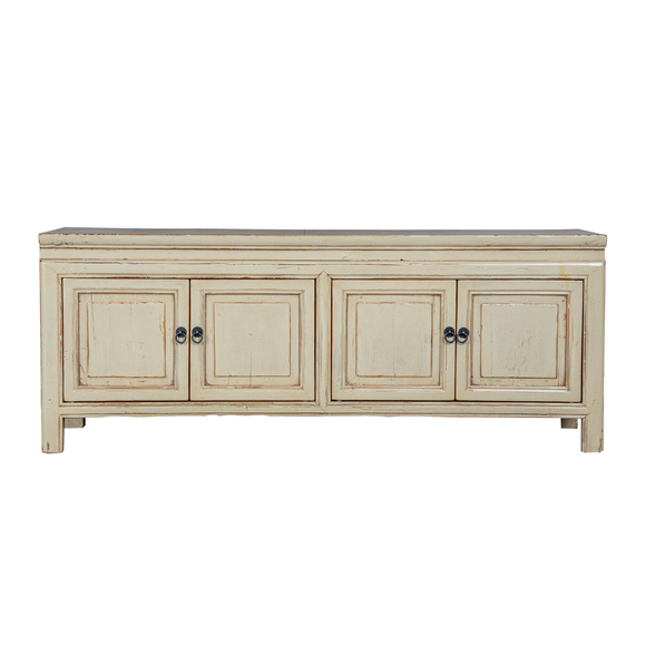 LOW CABINET 4DR RUSTIC WHITE X-51