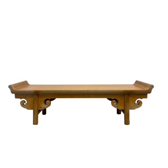 LOW CONSOLE TABLE CURVED TOP