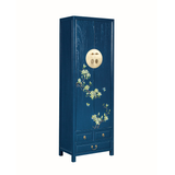NARROW CABINET FLEUR BLUE WASH MQZ-37