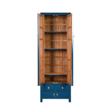 NARROW CABINET FLEUR BLUE WASH MQZ-37