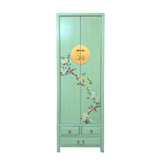 NARROW CABINET FLEUR MINT WASH MQZ-37