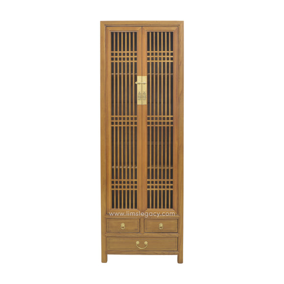 NARROW CABINET LATTICE LIGHT WOOD MQZ-12