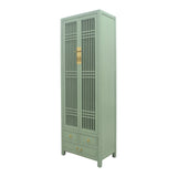 NARROW CABINET LATTICE MINT WASH MQZ-12