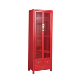 NARROW CABINET LATTICE RED WASH MQZ-12