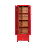 NARROW CABINET LATTICE RED WASH MQZ-12