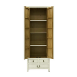 NARROW CABINET FLEUR WHITE WASH MQZ-37