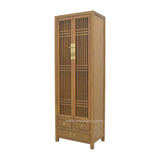 NARROW CABINET LATTICE LIGHT WOOD MQZ-12