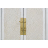 NARROW CABINET RATTAN WHITE WASH MQZ-303