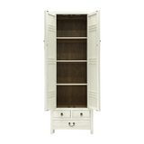 NARROW CABINET LATTICE WHITE WASH MQZ-12