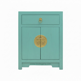 CABINET ORIENT 1DW2DR TURQUOISE WASH MQZ-08