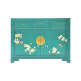 SIDEBOARD FLEUR 3DW2DR TURQUOISE WASH MQZ-43