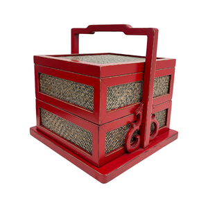 RATTAN CARRIER RED CH-33