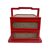 RATTAN CARRIER RED CH-33