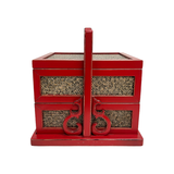 RATTAN CARRIER RED CH-33