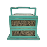 RATTAN CARRIER TURQUOISE CH-33