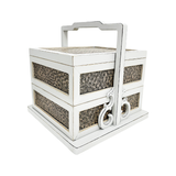 RATTAN CARRIER WHITE CH-33