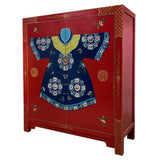 ROBE CABINET RED WASH MQZ-13